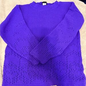 Vintage purple New Moves women’s large sweater classic GUC Made in USA